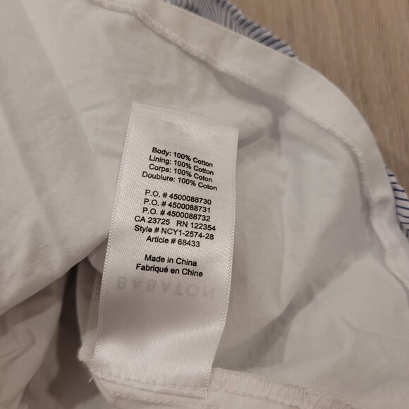 BABATON | Aritzia Eckerd Blouse Crop Tube Top Stripe | Sz. S - Picture 5 of 7